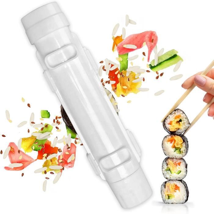 AWAVM Kit Sushi Maker Appareil a Sushi Kit a Sushi Machine Sushi Bazooka  DIY Sushi Making Machine Légumes Viande Rouler Outil Cuisine Accessoires  Sushi Outil : : Cuisine et Maison