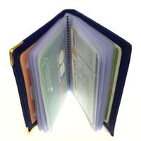 Porte-Cartes Cuir 22 Emplacements | Etui Livre Compact 22 Cartes Crédit Homme Femme