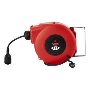 Enrouleur Automatique Navaris 14m - Rallonge Électrique 230V 3G1,5 - Neuf