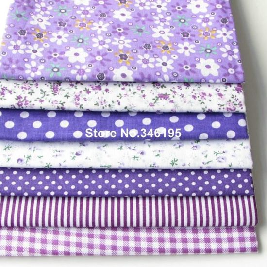 Lot De Coupons Tissu Coton Patchwork 25x25 Cm - Motif Floral, Créatif, Pour Couture Et Scrapbooking