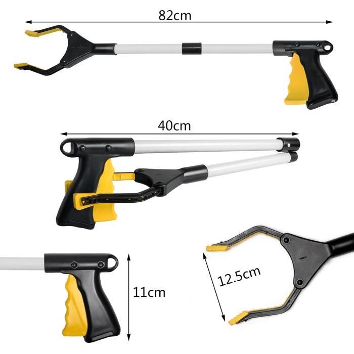 Pince Ramasse Objet Télescopique 110cm - Rotation 360° - Pour Personnes Âgées Ou Handicapées