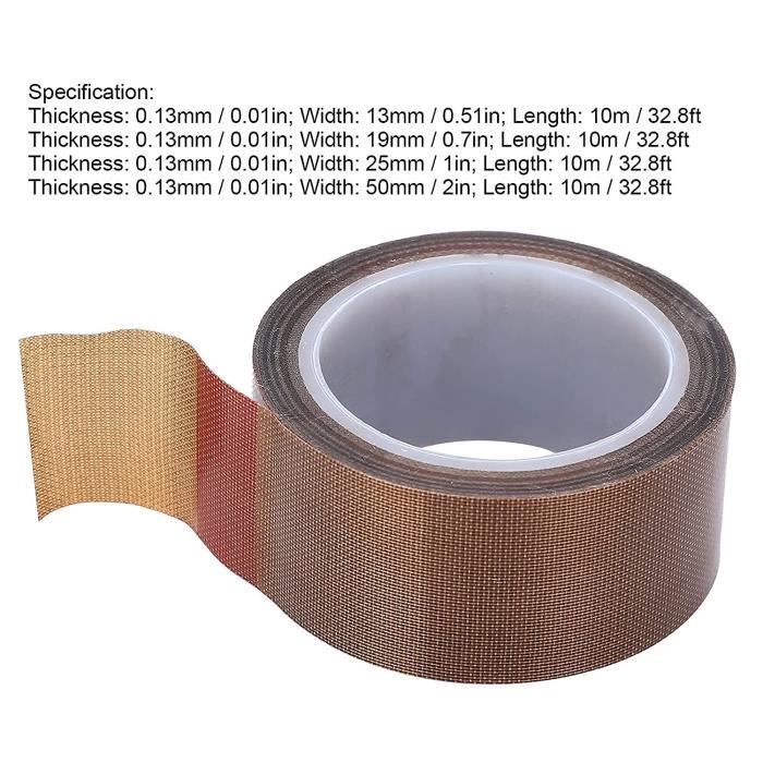 Ruban Adhésif Doré Pour Joints Et Scellage – 0,31 Mm X 1 Cm X 50 M – étanche Et Costaud