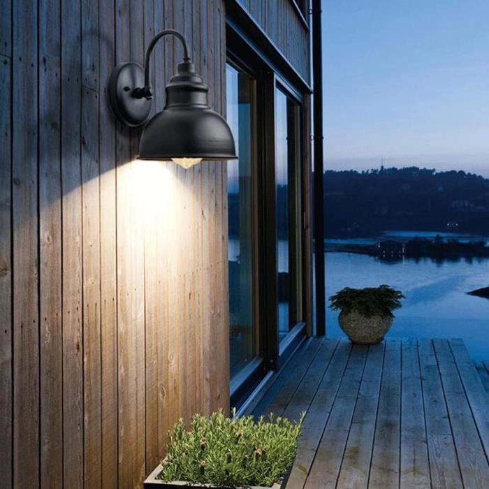 Applique murale extérieure noire, applique murale extérieure, lanterne de  porche, applique extérieure, éclairage extérieur -  France