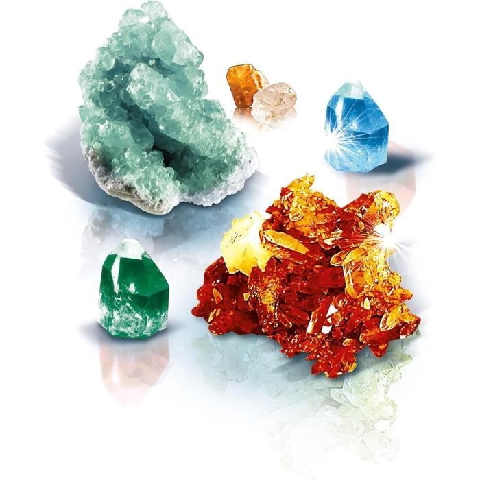 CLEMENTONI - Mon Laboratoire des Bijoux en Cristaux dès 8 Ans - Kit de Création Scientifique pour Enfants - Faire Pousser, Fabriquer et Décorer - Activité DIY Ludique et Féérique