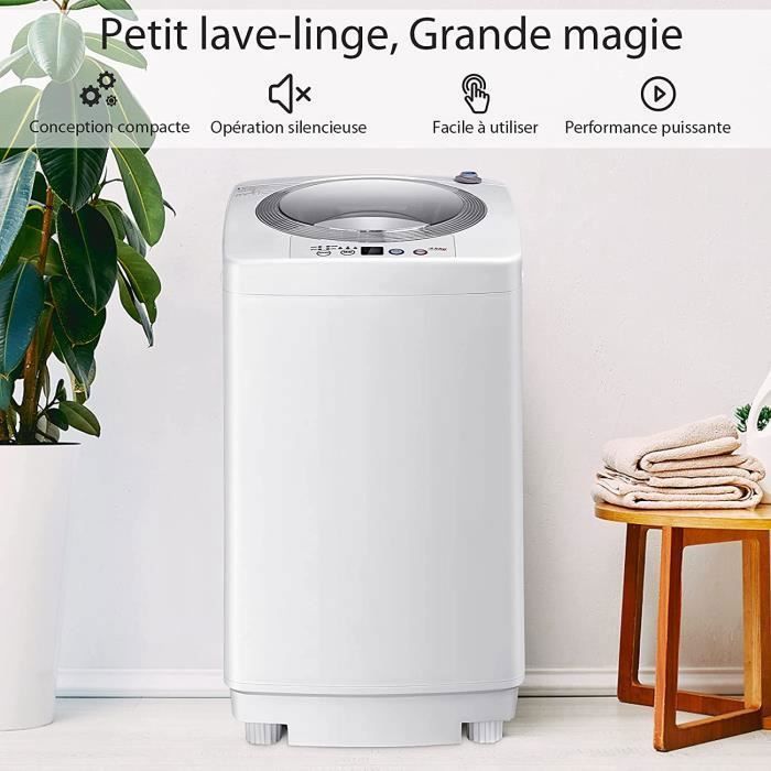 Lave-linge 2kg Portable Mini Machine à Laver Semi-automatique RELAX4LIFE - Lavage Et Essorage - 2kg - 36x34x51cm - Bleu Machine Lavage Essorage