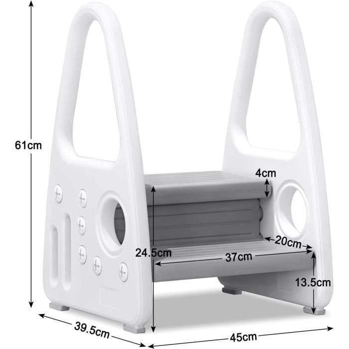 Marchepied Pliable Pour Bébé Et Enfant – 2 Niveaux – Pour Lavabo, Pot, évier – Stable Et Antidérapant