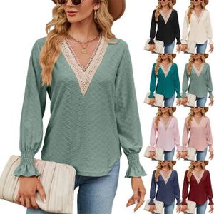 Pull Ample Col V Manches Longues Femme Automne Hiver - Pull Large Oversize Chic Et Confortable