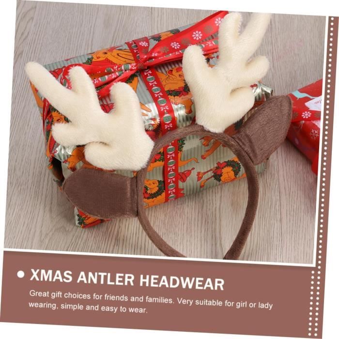 KIT D'AMENAGEMENT INTERIEUR,A With Light--Décoration De Voiture En Bois De Renne à LED Pour Noël