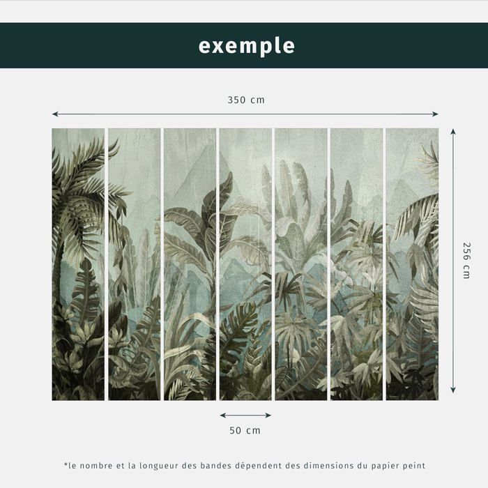 Papier peint panoramique nature 350x256 cm - Revêtement mural ...
