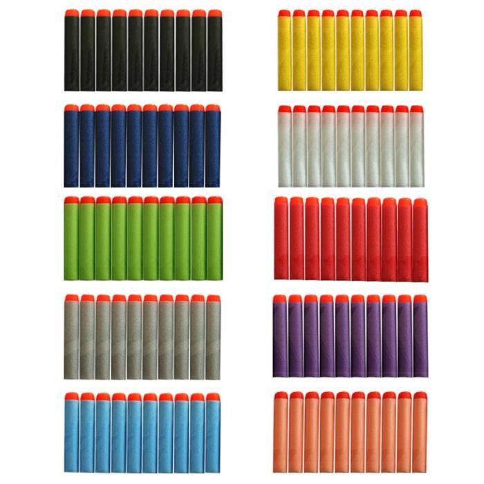 20 Fléchettes En Mousse SOFT Pour Pistolets Nerf Ou Blaster – Couleur Bleu, Sécurité Enfant Dès 3 Ans
