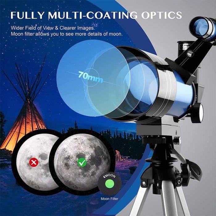 Télescope Astronomique 70mm pour Enfants 150X Astronomique — free download