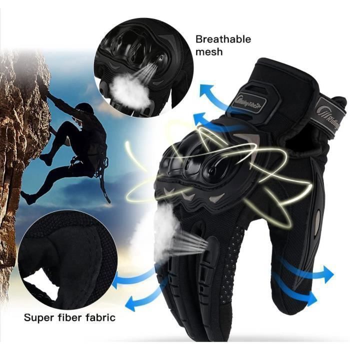Gants De Moto PNGOS - Respirants, Écran Tactile - Pour Homme Et Femme - Motocross, VTT, Scooter