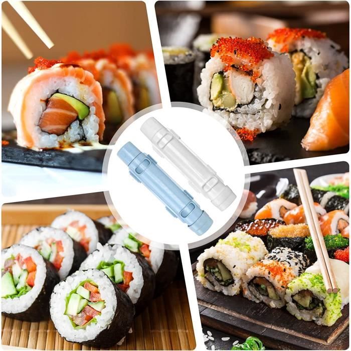 Sushi Maker Appareil a Sushi a Sushi Machine Sushi Bazooka et Maki Idée  Cadeau Convient à Débutant(Blanc)