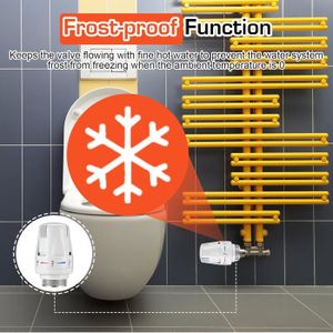 Simplex Standard Tête Thermostatique TC-S3 Blanc, Vanne De