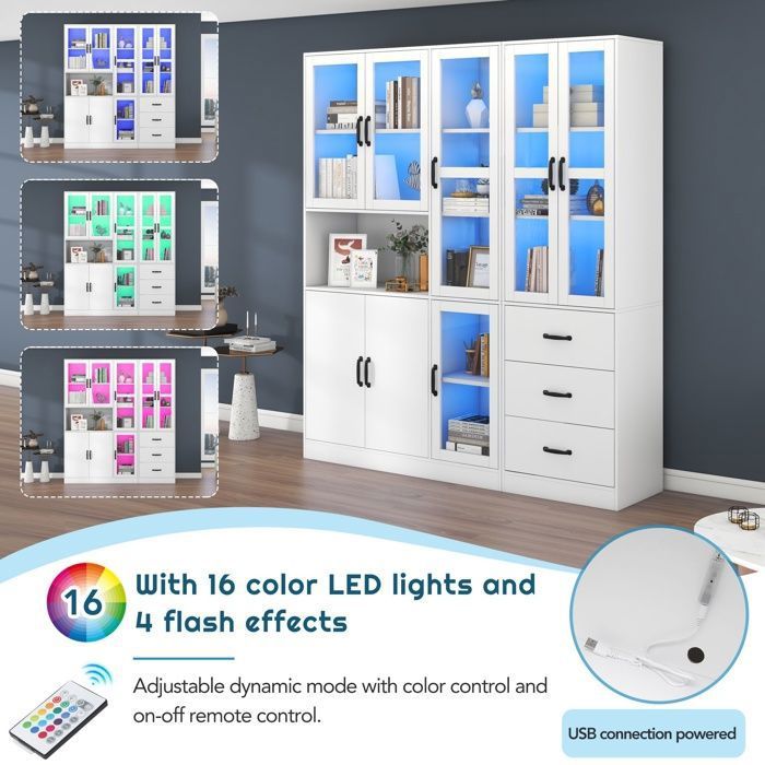 Ensemble De Vitrines Vitrine Combin e Sur Pied Avec clairage LED ensemble-de-vitrines-vitrine-combin-e-sur-pied-avec-clairage-led