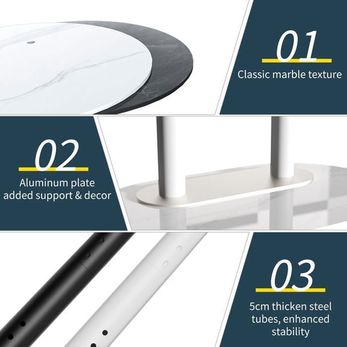 Pied TV Universel Pivotant Pour Écrans 32 à 60 Pouces - Hauteur Réglable, Pivot ±35°, Support 40 Kg, VESA Jusqu'à 400x400
