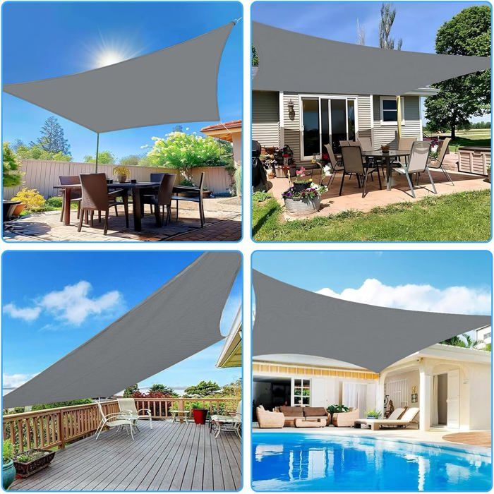 Voile D'ombrage Rectangulaire 2.5 X 3.6 M 95% Résistant Aux UV