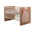 Lit Bebe Freddy 70 140 Cm Avec Sommier A Lattes Reglable En Hauteur 3 Barreaux Coulissants Bordure Abs Blanc Marron Cadre Cdiscount Puericulture Eveil Bebe
