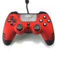 Manette filaire SteelPlay Metaltech Rouge pour PS4-0