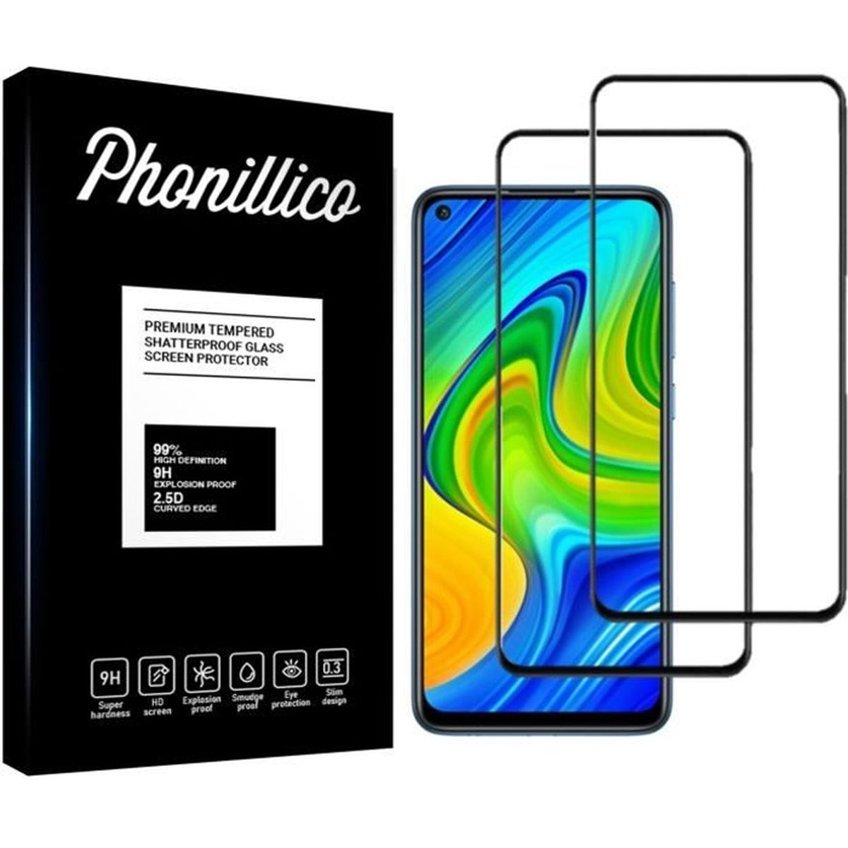 Verre Trempé De Protection Transparent Pour Xiaomi Redmi Note 9 / Redmi 10X 4G - Neuf