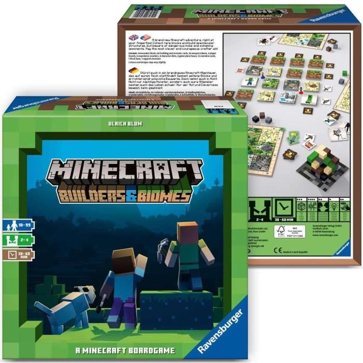 Minecraft Jeu de société Stratégie Ravensburger RAG268672 Cdiscount Jeux Jouets