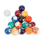 Lot De 16 Mini Boules De Billard – Diamètre 25mm, Polyester, Couleurs Aléatoires – Pour Jeux, Loisirs, Entraînement Enfant