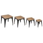ATMOSPHERA Lot de 4 tables basses gigognes de salon
