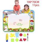 IBASETOY Tapis Dessin, Eau Peinture Doodle Tapis pour les Enfants 100x70CM