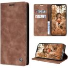 MELISSA & DOUG {Young Rich} Coque pour iPhone 12 Pro Max Rétro Étui en cuir Protection à 360 degrés Fermeture magnétique Anti-chute Brown