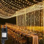 BLEOSAN 6 x 3m Rideau Lumineux 600 LED Blanc Chaud Guirlande Lumineuse 8 Modes Noël pour Pergola Jardin Extérieur Interieur Décoration