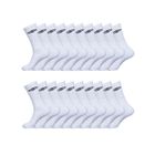905 Umbro Chaussettes Homme, Chaussette Haute Homme (Lot de 20) - Blanc