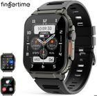 FINGERTIME Montre Connectée Sportifs Femme Homme avec Dictaphone Appel Bluetooth Écran 1,96″ pour Samsung Iphone Huawei Xiaomi Android iOS