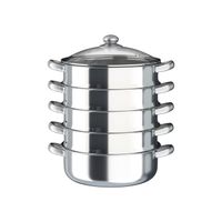 30 cm Diamètre Pot à vapeur en acier inoxydable à 5 couches grand Cuiseur vapeur cuisine domestique / commerciale CUIT VAPEUR