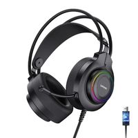 LENOVO ThinkPlus G20B ANC réduction du bruit USB 7.1 Surround casque stéréo casque de jeu brillant