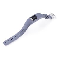 Bracelet en silicone pour Garmin VivoFit 4 Fitness Tracker grande taille en gris