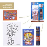 CERD- LIFE'S LITTLE MOMENTS Kit de Papeterie avec Coloriages Pat' Patrouille - avec Motifs de la S-rie - Inclut 5 Crayons -  Autocol