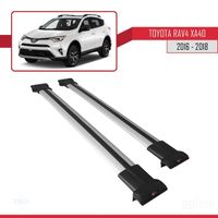 Pour Toyota RAV4 (XA40) 2016-2023 Barres de Toit Railing Porte-Bagages de voiture FLY Modèle GRIS 772