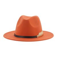 56-58cm(adults) - orange - chapeau femme chapeau homme chapeau chapeau femme Chapeaux Fedora décontractés en