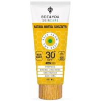 BEE and YOU Crème Solaire Minérale Naturelle Antioxydante avec Propolis - 80ml