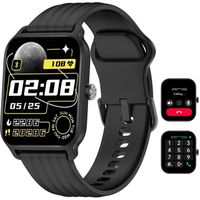 Montre Connectée Femme Homme avec Appels Bluetooth 1,8'' Smartwatch avec Moniteur de Fréquence Cardiaque, Sommeil