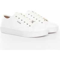 Basket Guess Homme Classic logo Blanc cuir - Authentique Chaussure Guess Homme