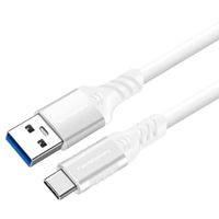 TechExpert Cable usb A vers usb C 3.2 gen2 vitesse maxi 10Gbps charge jusqu'à 60W 20V/3A blanc