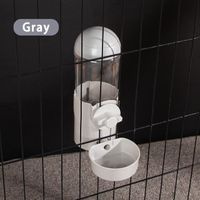 gamelle pour chien,Gray-Water--Grands Bols Pour Animaux De Compagnie Cage D'alimentation Automatique Suspendue Bouteille D'eau Pour
