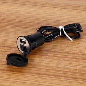 Nouveau Smart haute puissance 4.2 Amp USB Rapide Chargeur Prise de courant étanche 12 V avec Boot