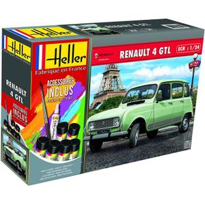 VOITURE À CONSTRUIRE Maquette Renault 4L - Heller Maquette - Kit de mod