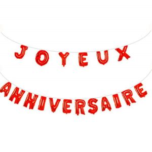 Ballon Rouge Anniversaire Cdiscount Ballon Rouge Anniversaire Cdiscount