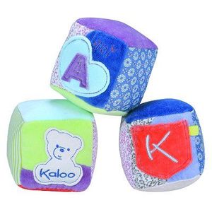 CUBE ÉVEIL Cubes d'activités Hippie Chic de Kaloo en tissu doux pour bébé