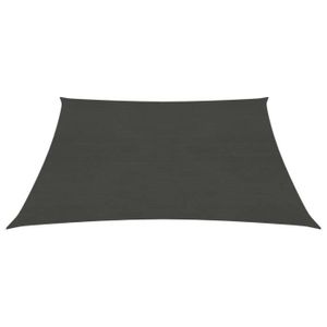 VOILE D'OMBRAGE Voile d'ombrage 160 g-m² Anthracite 4x4 m PEHD Mot