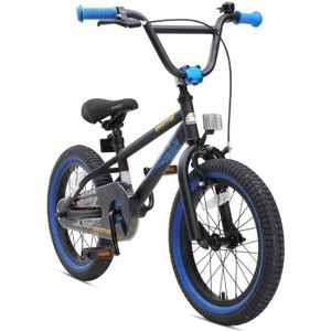 VÉLO ENFANT Vélo pour enfants - BIKESTAR - 16 pouces - Edition BMX - Noir Bleu
