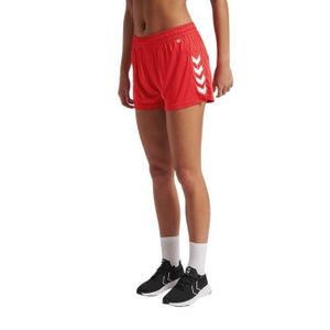 SURVÊTEMENT Short femme Hummel hmlCORE - rouge - Handball - Adulte - BEECOOL® - tissu à séchage rapide